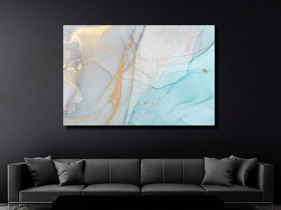 Abstract Marble Pattern Glass Printing Wall Art - Home&Office Wall Decor