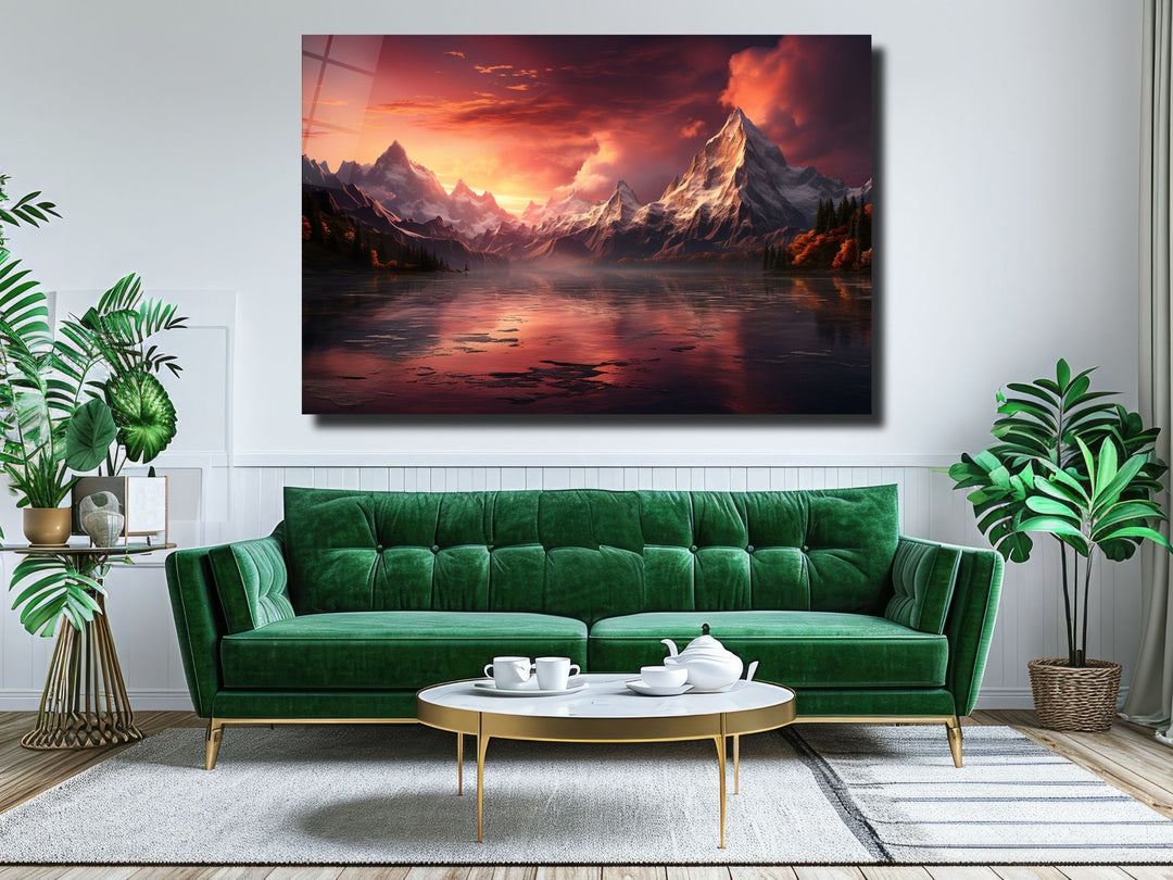 Landscape Glass Printing Wall Art - Glass Wall Decor