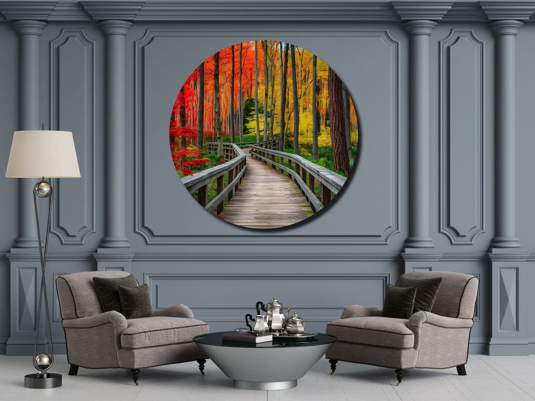 Colorful Forest Wall Art Decor-Home&Office Glass Printing Wall Painting