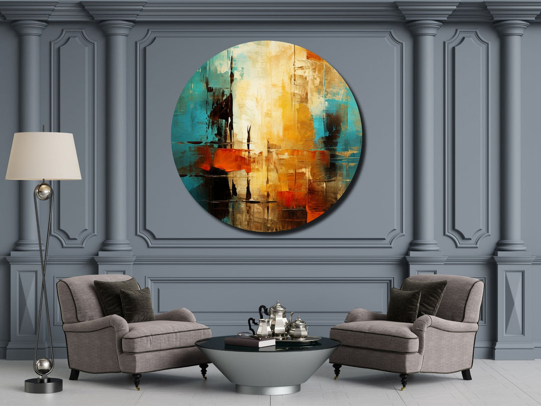 Abstract Colorful Wall Art Decor-Home&Office Glass Printing Wall Painting