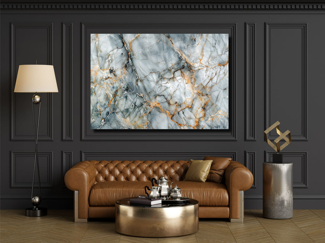 Abstract Marble Pattern Glass Printing Wall Art - Home&Office Wall Decor