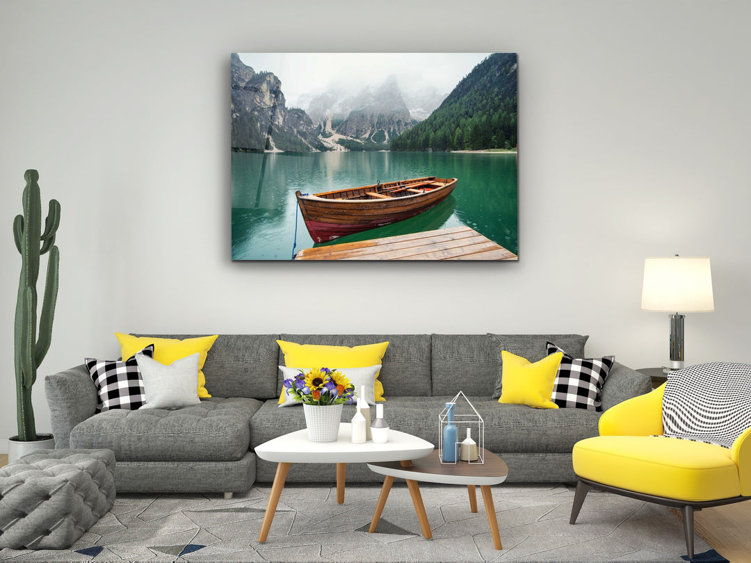 Lake Glass Printing Wall Art-Home Office Wall Painting Decoration