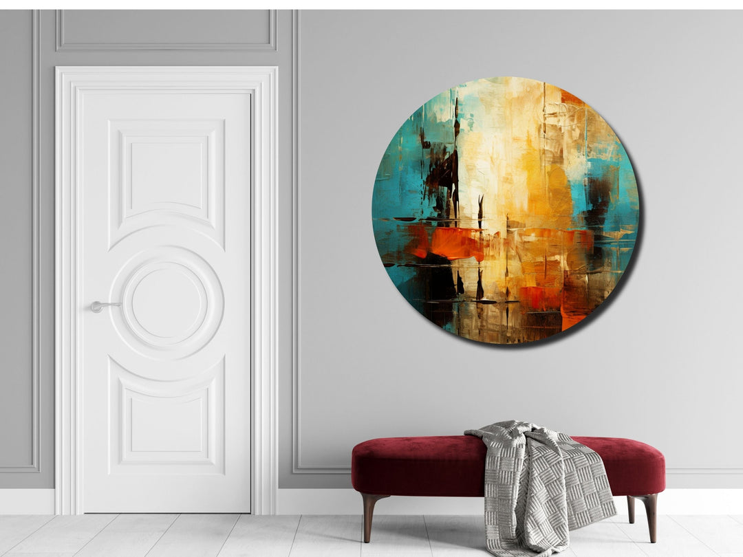 Abstract Colorful Wall Art Decor-Home&Office Glass Printing Wall Painting