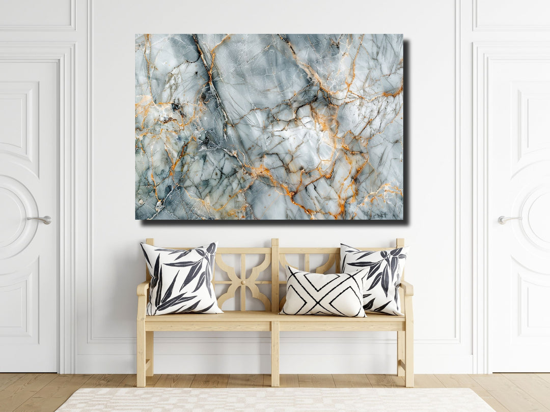 Abstract Marble Pattern Glass Printing Wall Art - Home&Office Wall Decor