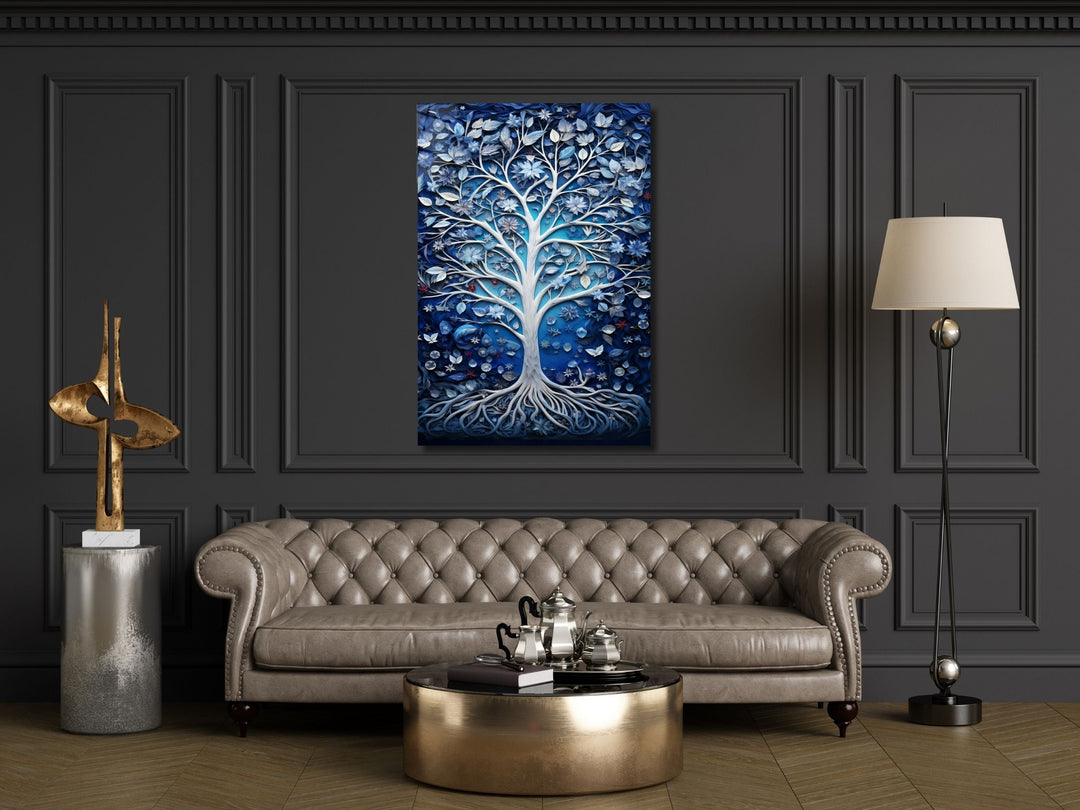 Stained Glass Wall Art Tree of Life Window-Wall Painting Decor