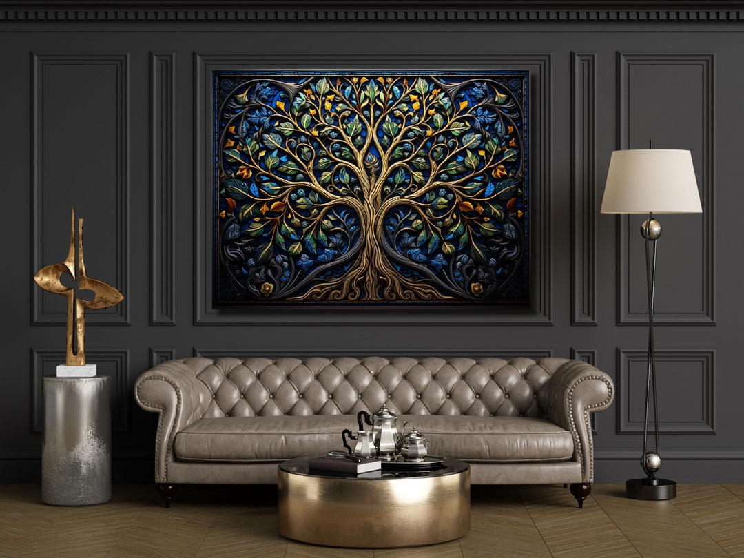 Stained Glass Wall Art Tree of Life Window-Wall Painting Decor