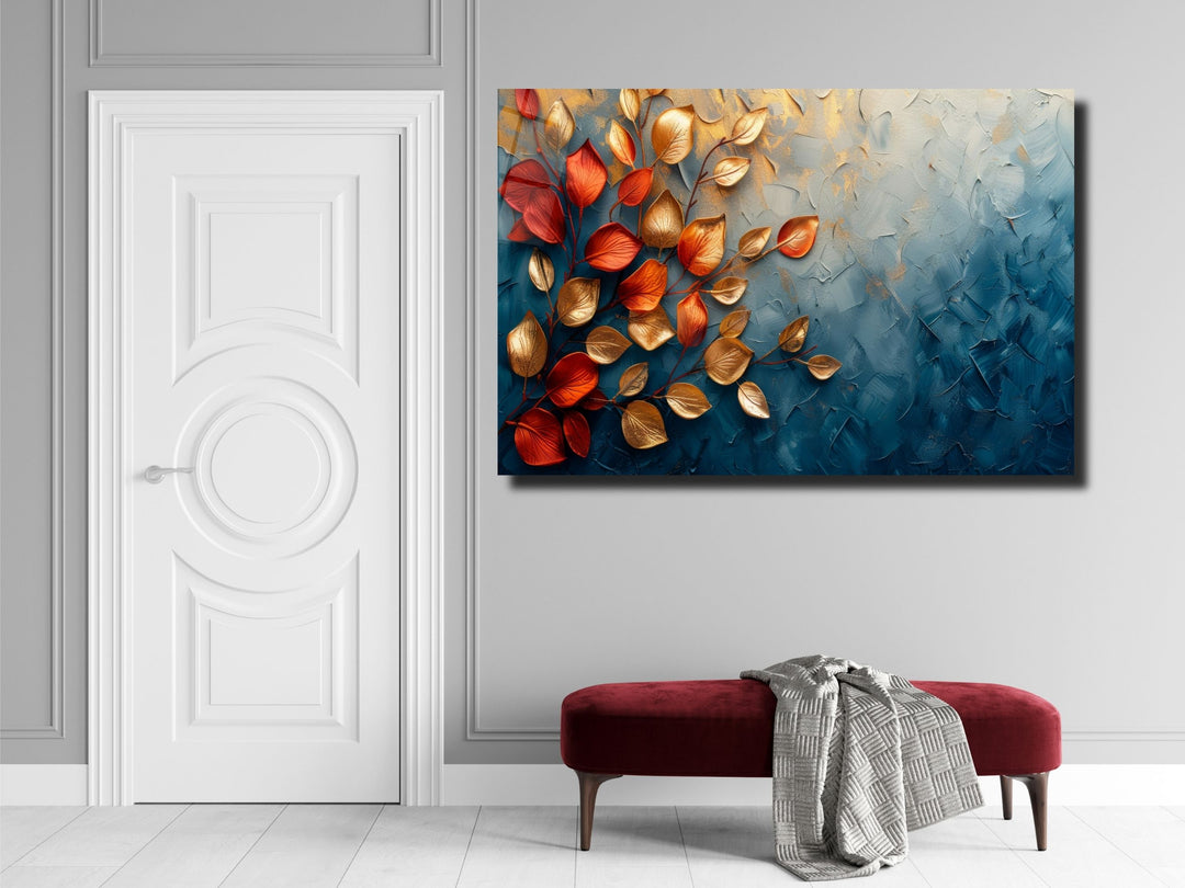 Abstract Watercolor Floral Glass Printing Wall Art- Home&Office Wall Decor