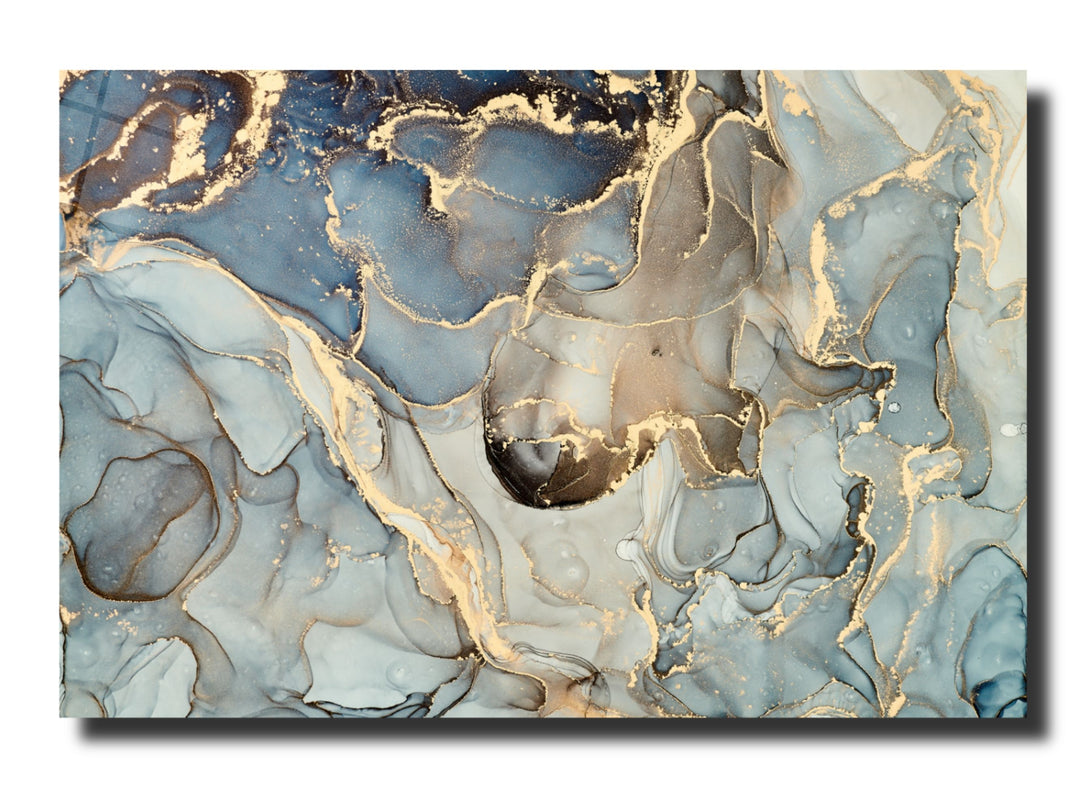 Abstract Marble Pattern Glass Printing Wall Art- Home&Office Wall Decor