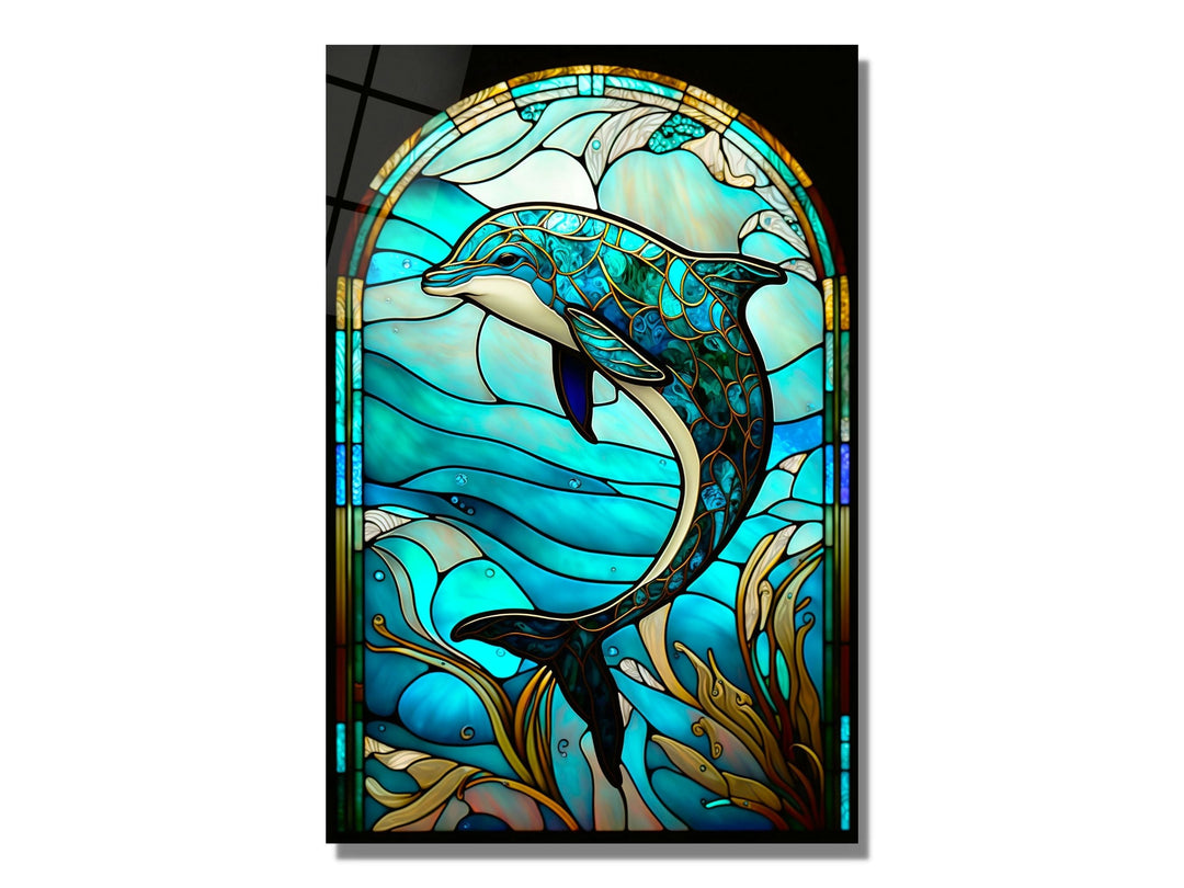 Stained Glass Pattern Wall Art Window-Wall Painting Decor Panel