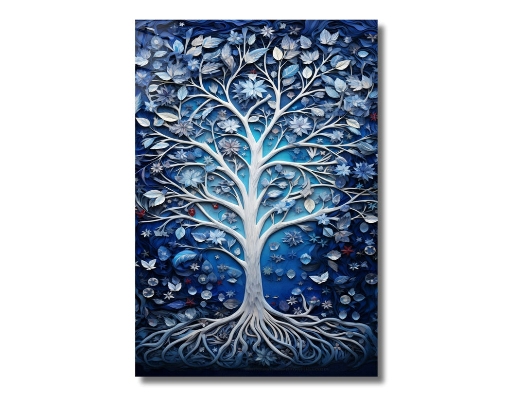 Stained Glass Wall Art Tree of Life Window-Wall Painting Decor