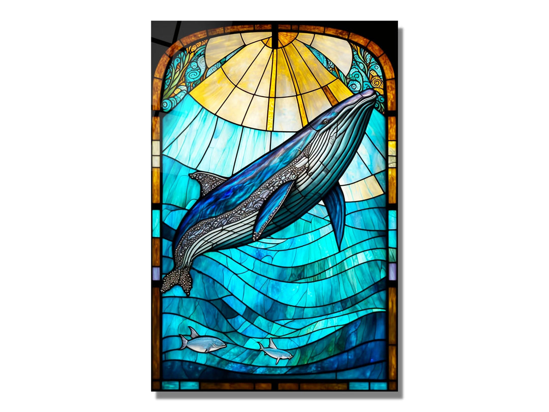 Stained Glass Pattern Wall Art Window-Wall Painting Decor Panel