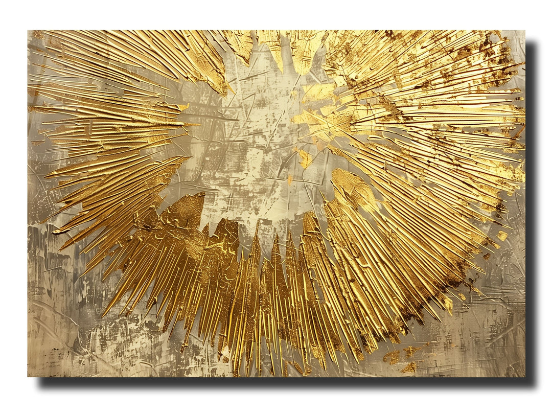 Abstract Gold Glass Printing Wall Art - Home&Office Wall Decor