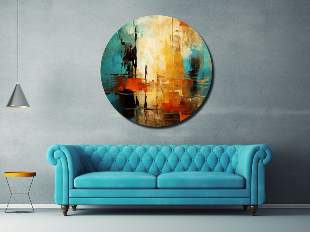 Abstract Colorful Wall Art Decor-Home&Office Glass Printing Wall Painting