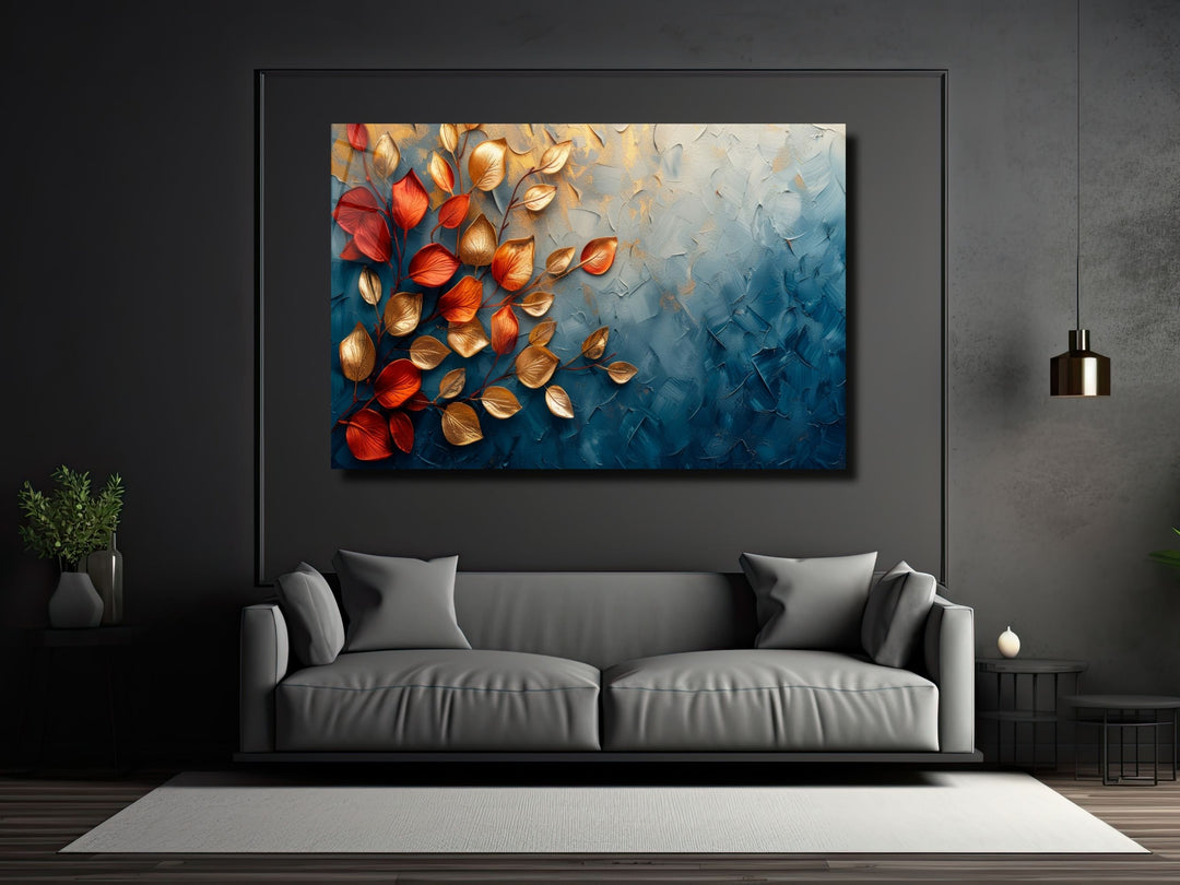 Abstract Watercolor Floral Glass Printing Wall Art- Home&Office Wall Decor