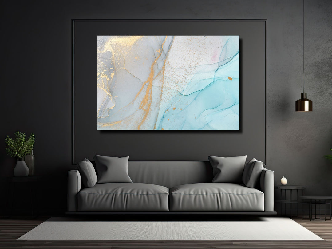 Abstract Marble Pattern Glass Printing Wall Art - Home&Office Wall Decor