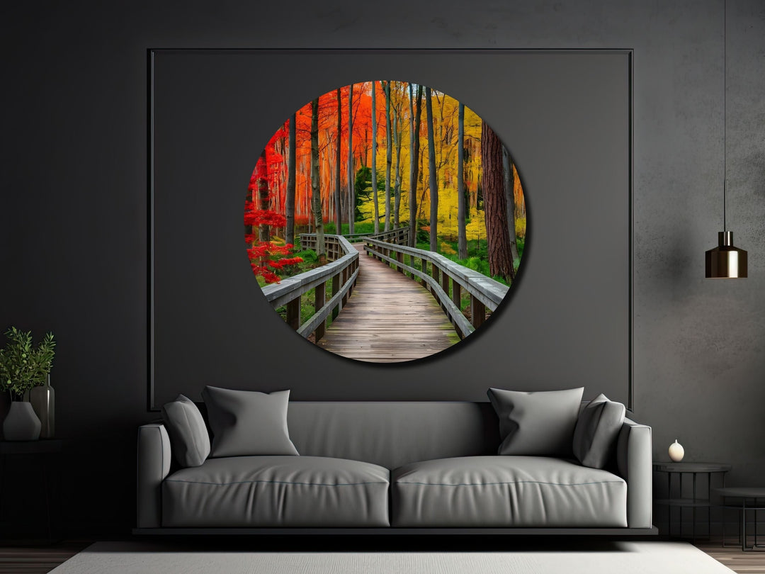 Colorful Forest Wall Art Decor-Home&Office Glass Printing Wall Painting