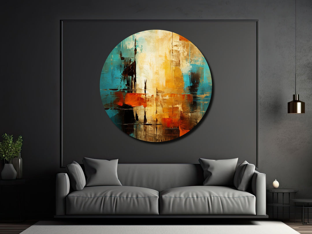 Abstract Colorful Wall Art Decor-Home&Office Glass Printing Wall Painting