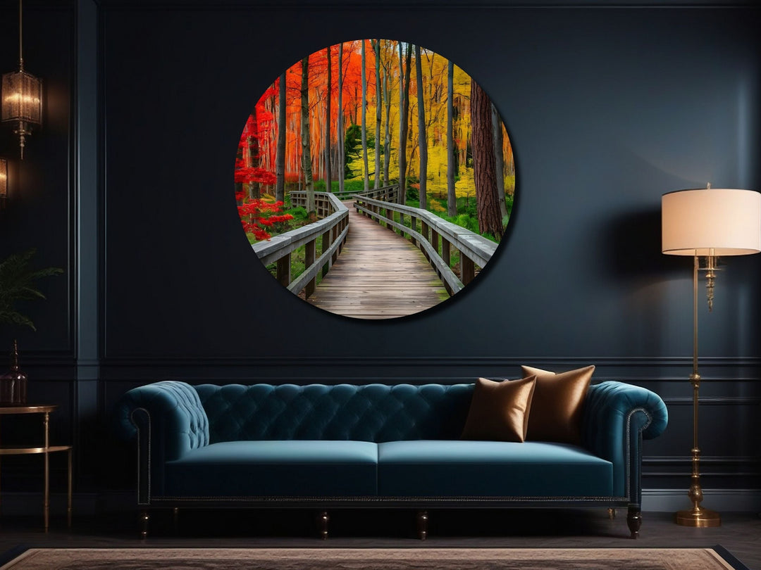 Colorful Forest Wall Art Decor-Home&Office Glass Printing Wall Painting