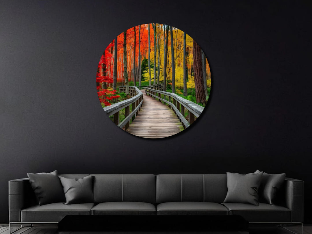 Colorful Forest Wall Art Decor-Home&Office Glass Printing Wall Painting