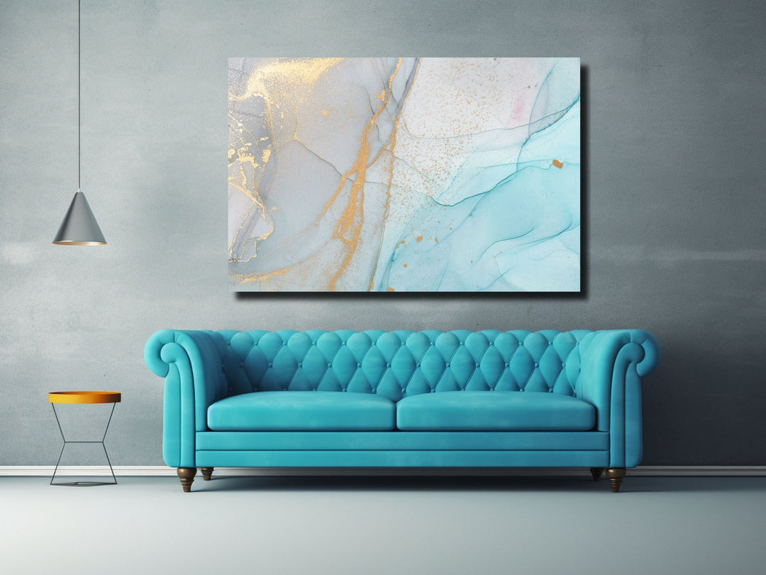 Abstract Marble Pattern Glass Printing Wall Art - Home&Office Wall Decor