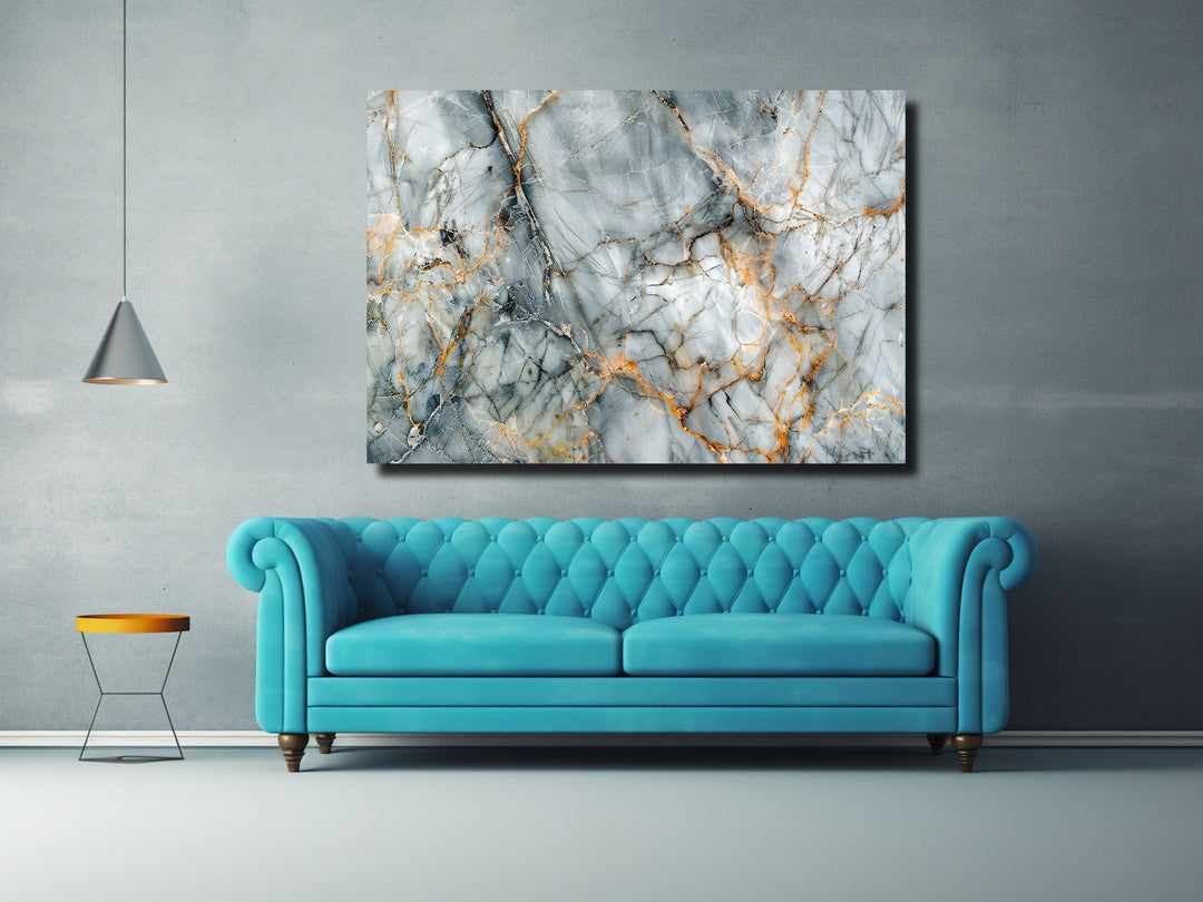 Abstract Marble Pattern Glass Printing Wall Art - Home&Office Wall Decor