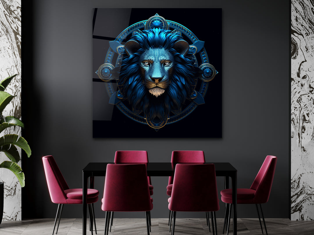 Leo Glass Printing Wall Art - Home&Office Wall Decor