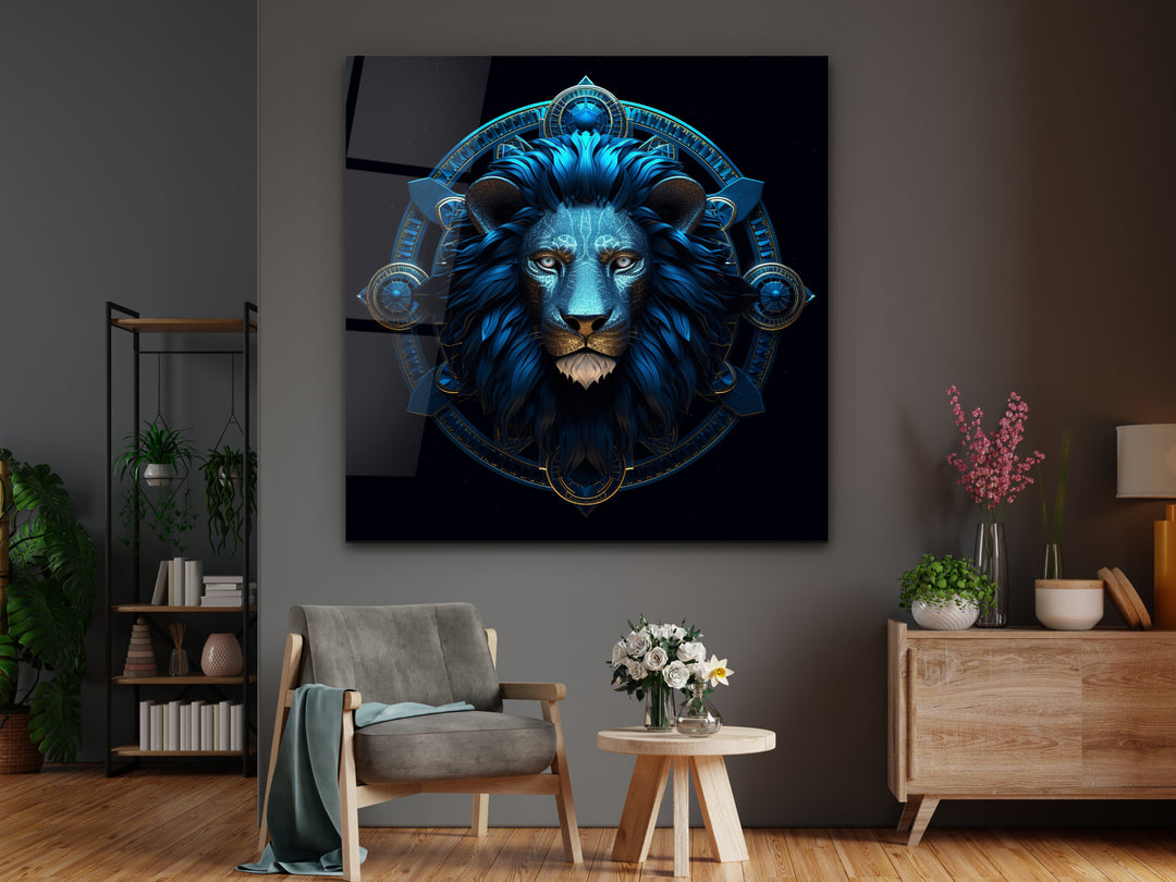 Leo Glass Printing Wall Art - Home&Office Wall Decor