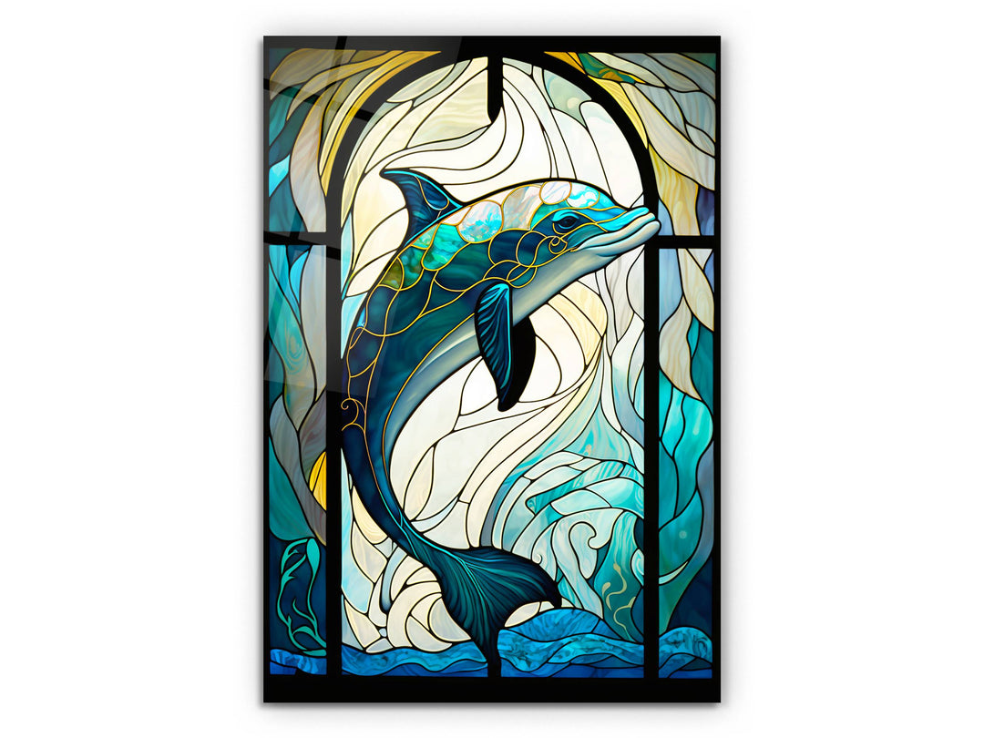 Stained Glass Pattern Wall Art Window-Wall Painting Decor Panel