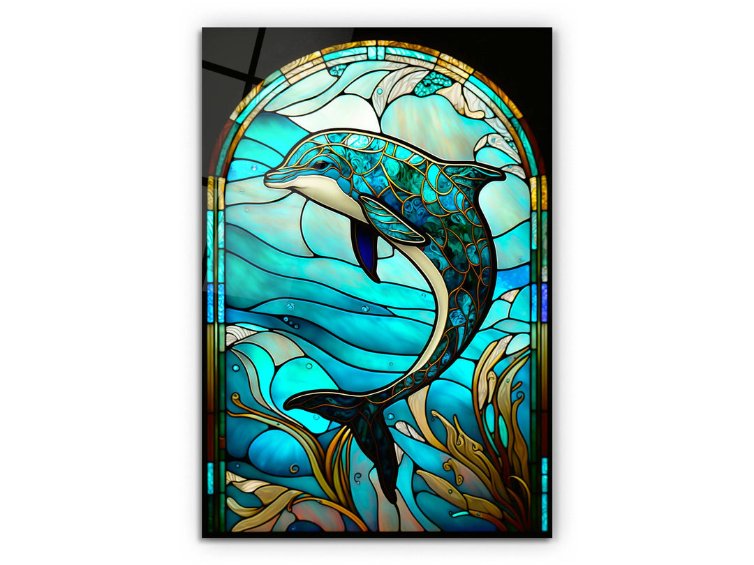 Stained Glass Pattern Wall Art Window-Wall Painting Decor Panel