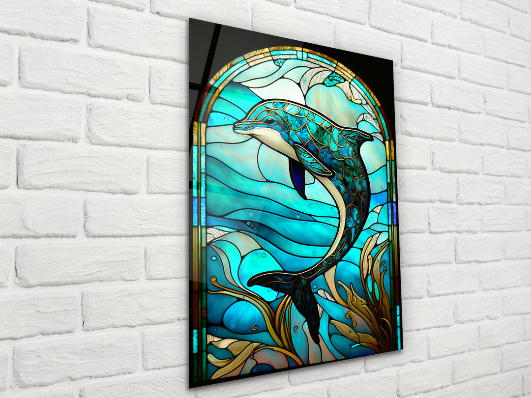 Stained Glass Pattern Wall Art Window-Wall Painting Decor Panel