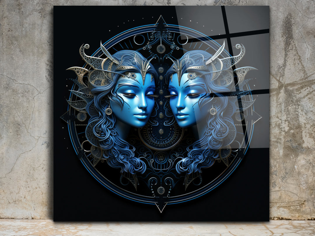 Gemini Glass Printing Wall Art - Home&Office Wall Decor