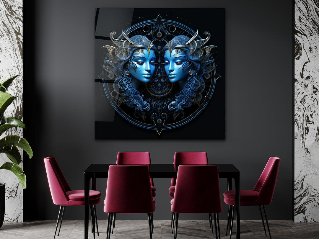 Gemini Glass Printing Wall Art - Home&Office Wall Decor