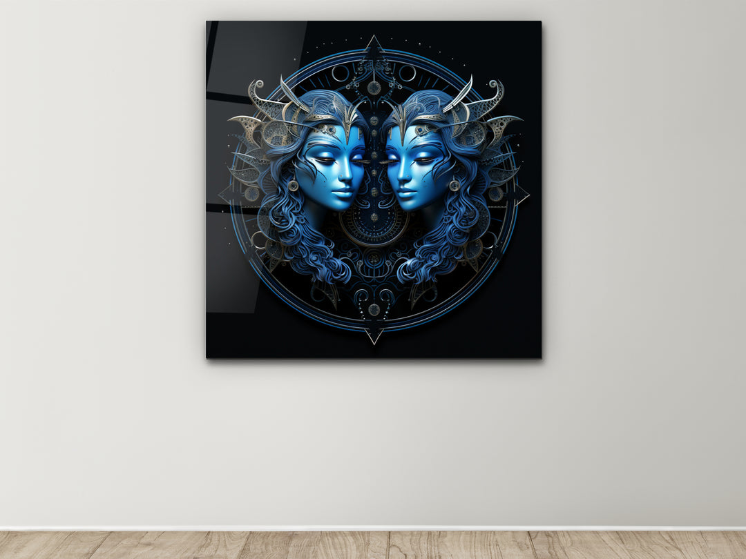 Gemini Glass Printing Wall Art - Home&Office Wall Decor