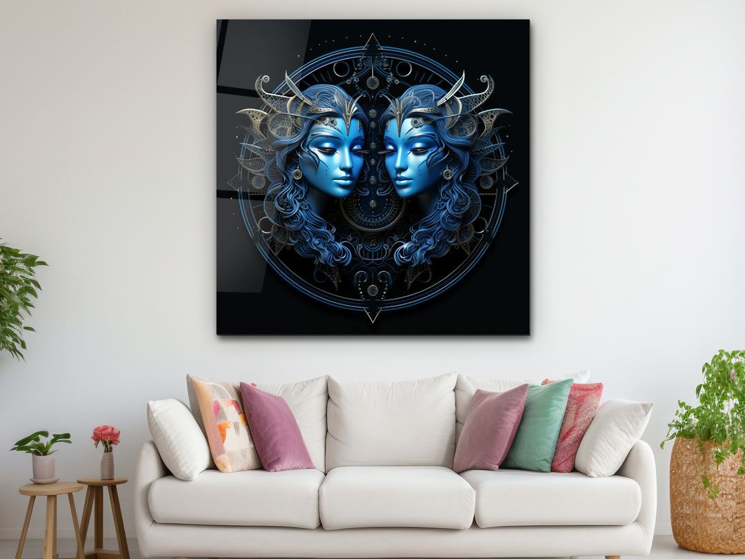 Gemini Glass Printing Wall Art - Home&Office Wall Decor