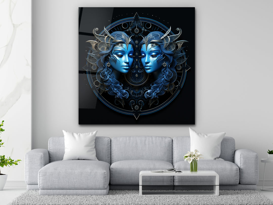 Gemini Glass Printing Wall Art - Home&Office Wall Decor