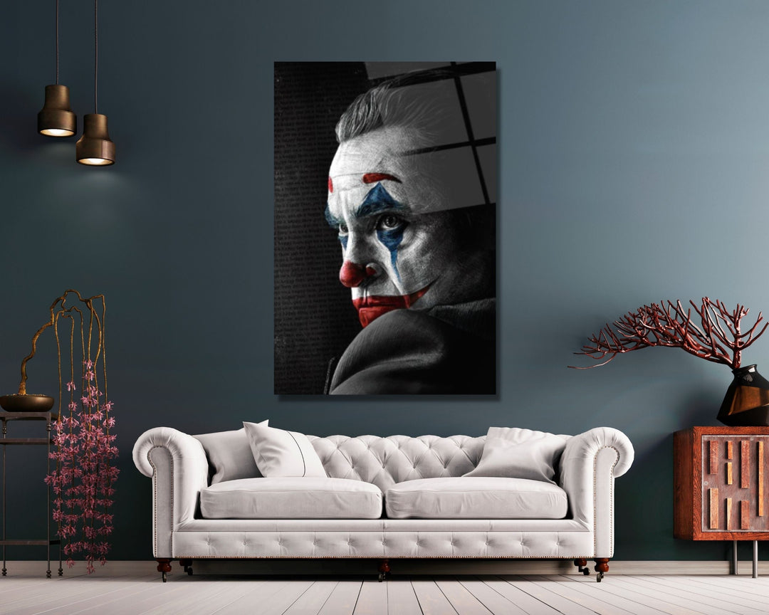 Joker Tempered Glass Printing Wall Art-Home Office Wall Painting Decoration