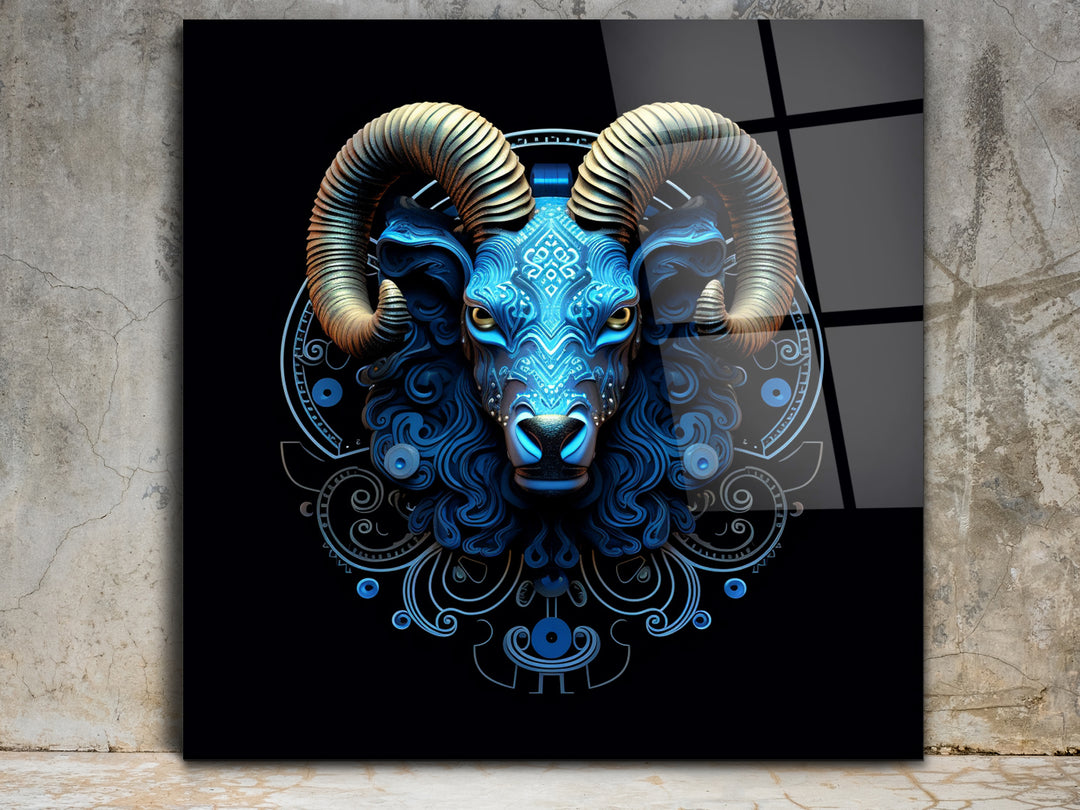 Aries Glass Printing Wall Art - Home&Office Wall Decor