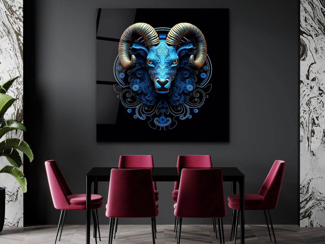 Aries Glass Printing Wall Art - Home&Office Wall Decor