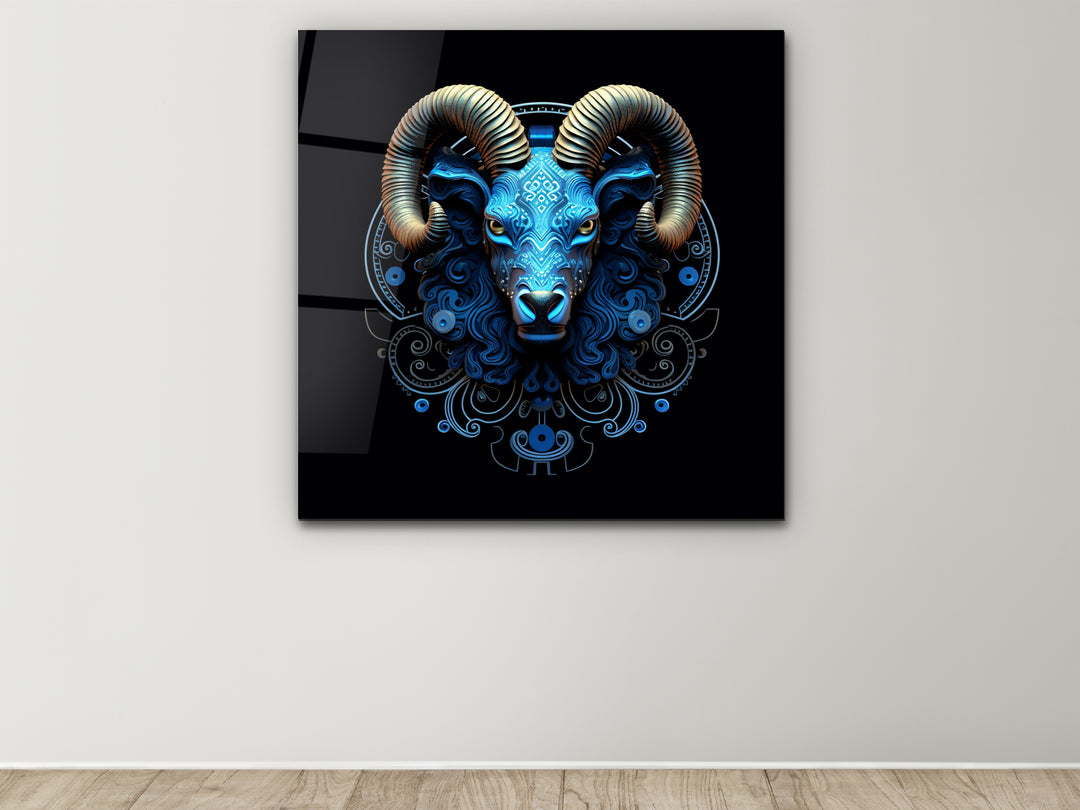 Aries Glass Printing Wall Art - Home&Office Wall Decor