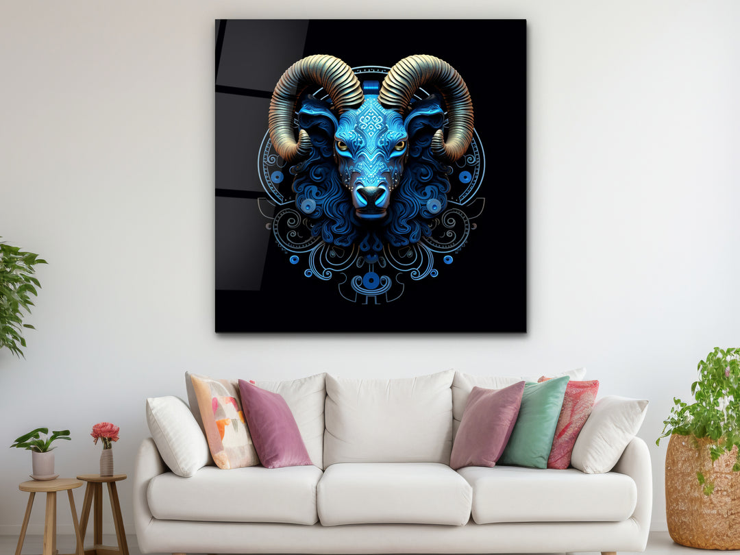 Aries Glass Printing Wall Art - Home&Office Wall Decor