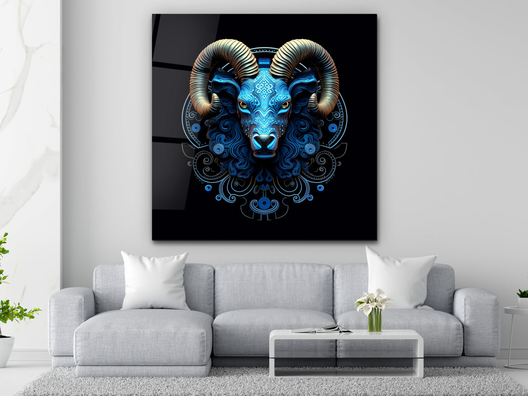 Aries Glass Printing Wall Art - Home&Office Wall Decor