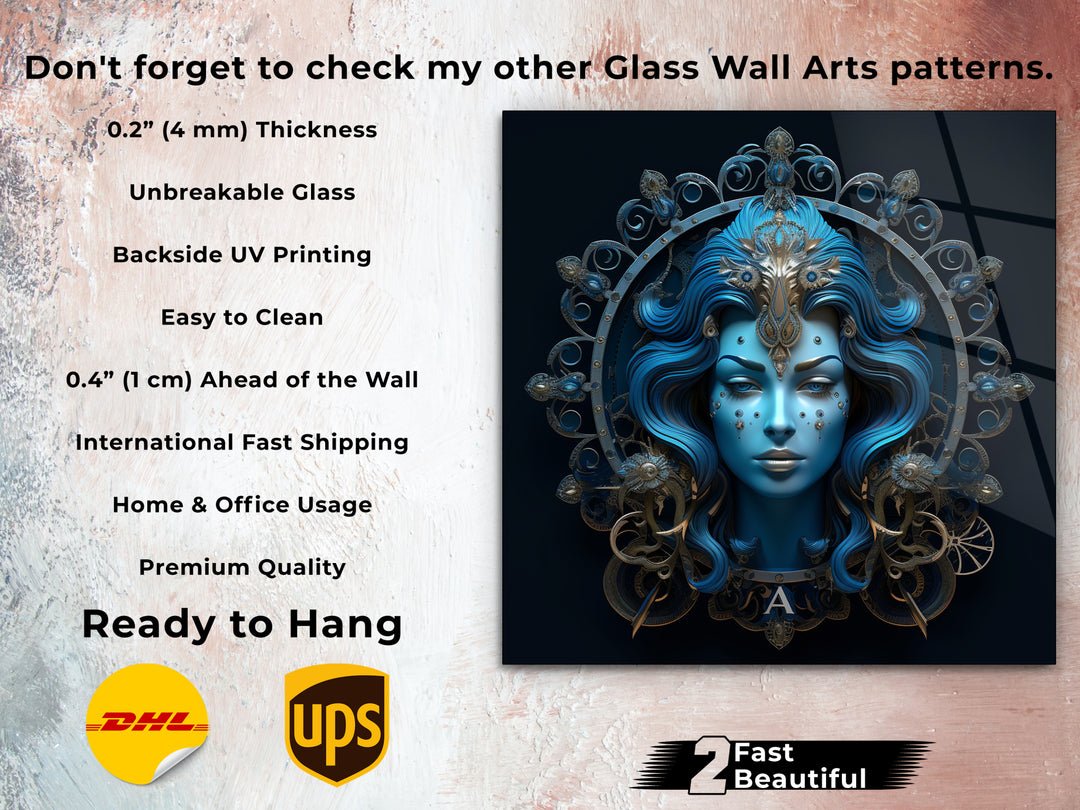 Aquarius Glass Printing Wall Art - Home&Office Wall Decor