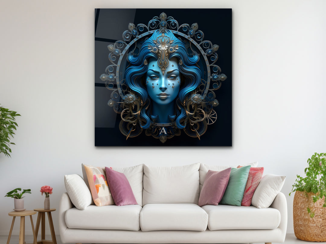 Aquarius Glass Printing Wall Art - Home&Office Wall Decor