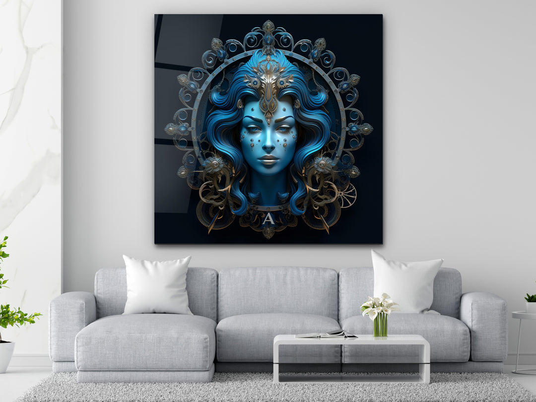 Aquarius Glass Printing Wall Art - Home&Office Wall Decor