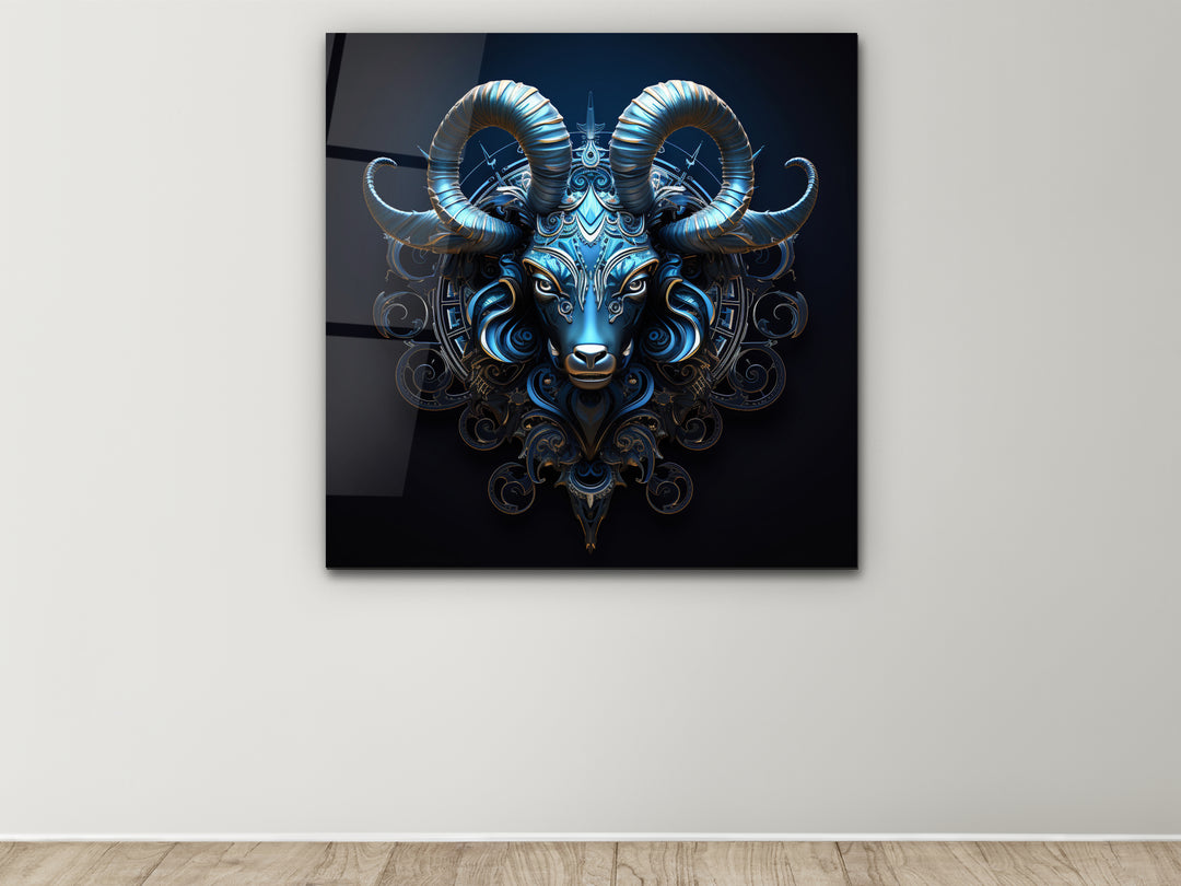 Capricorn Glass Printing Wall Art - Home&Office Wall Decor