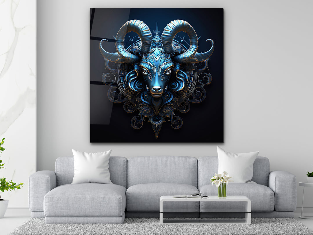 Capricorn Glass Printing Wall Art - Home&Office Wall Decor