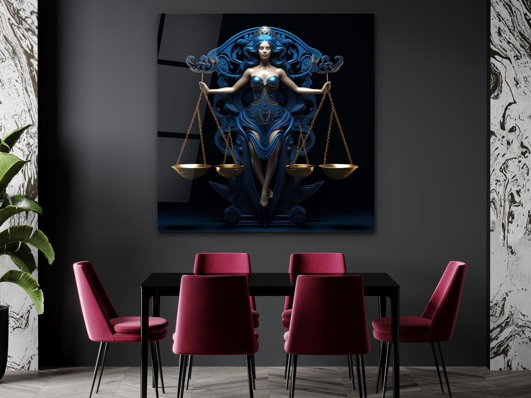 Libra Glass Printing Wall Art - Home&Office Wall Decor