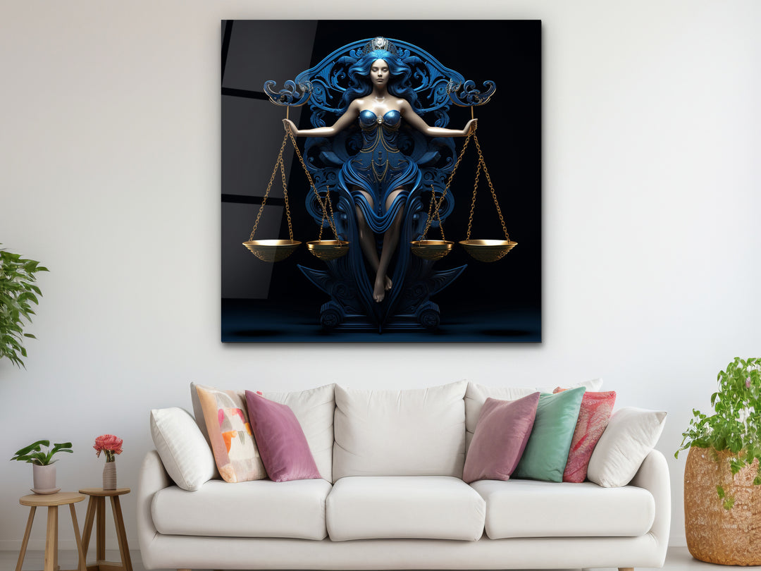 Libra Glass Printing Wall Art - Home&Office Wall Decor