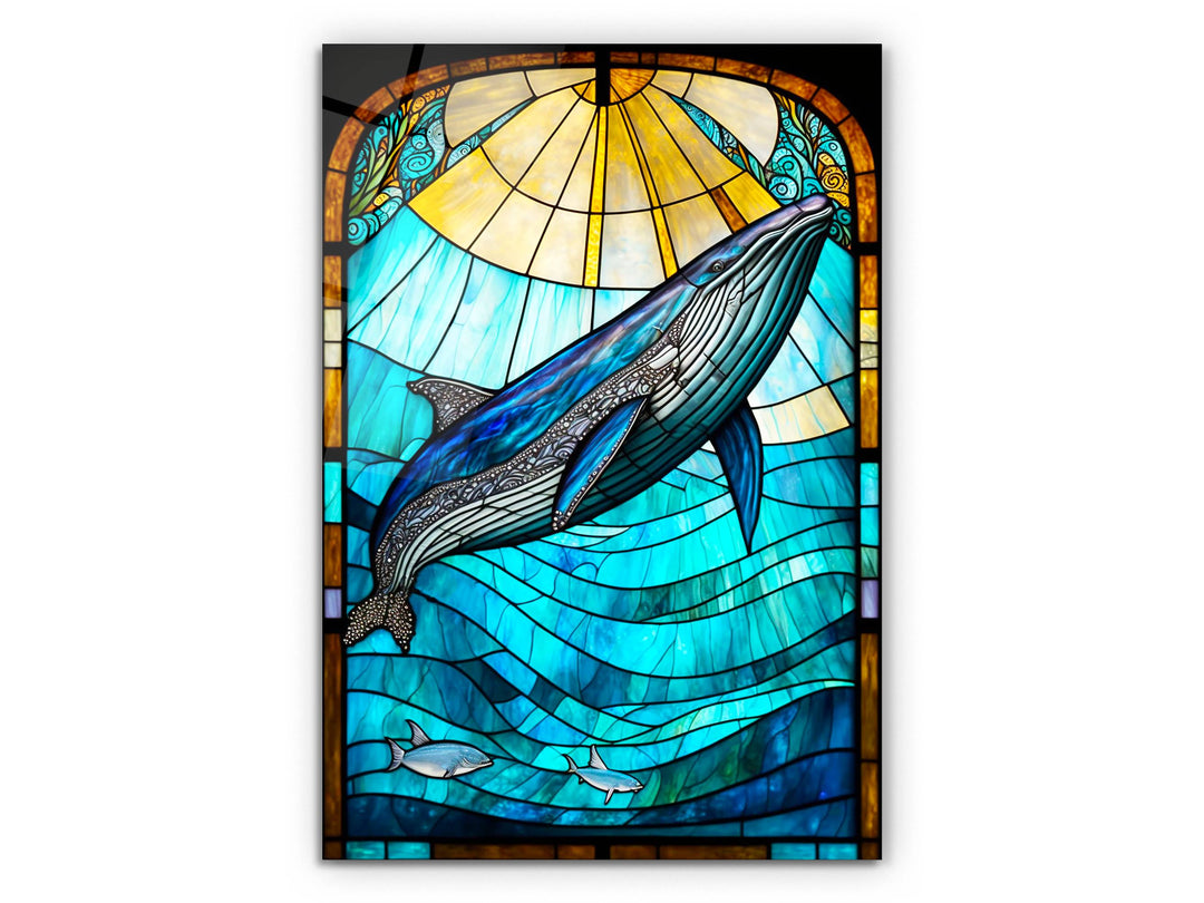 Stained Glass Pattern Wall Art Window-Wall Painting Decor Panel