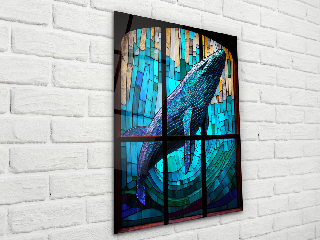 Stained Glass Pattern Wall Art Window-Wall Painting Decor Panel